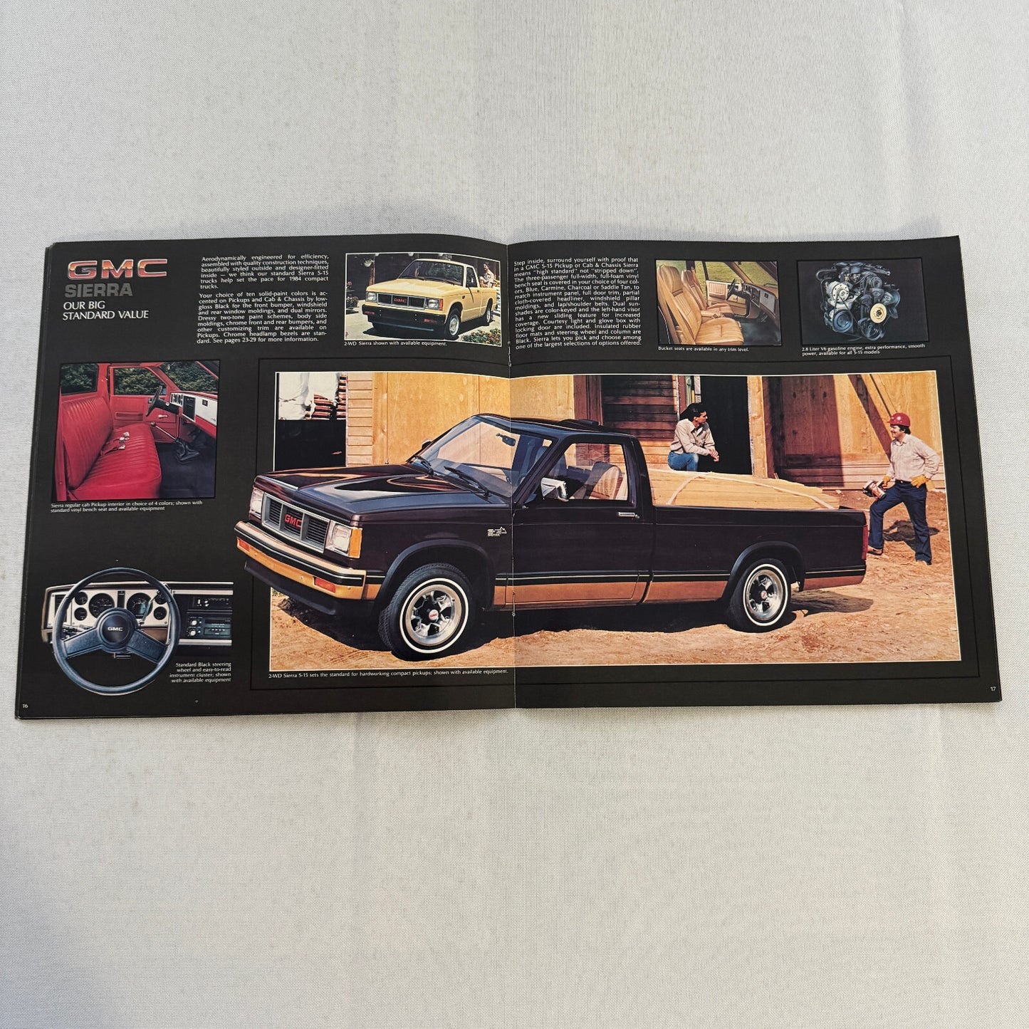 1984 GMC S-15 Pickup S15 Pickup Truck Sales Brochure Catalog Advertising