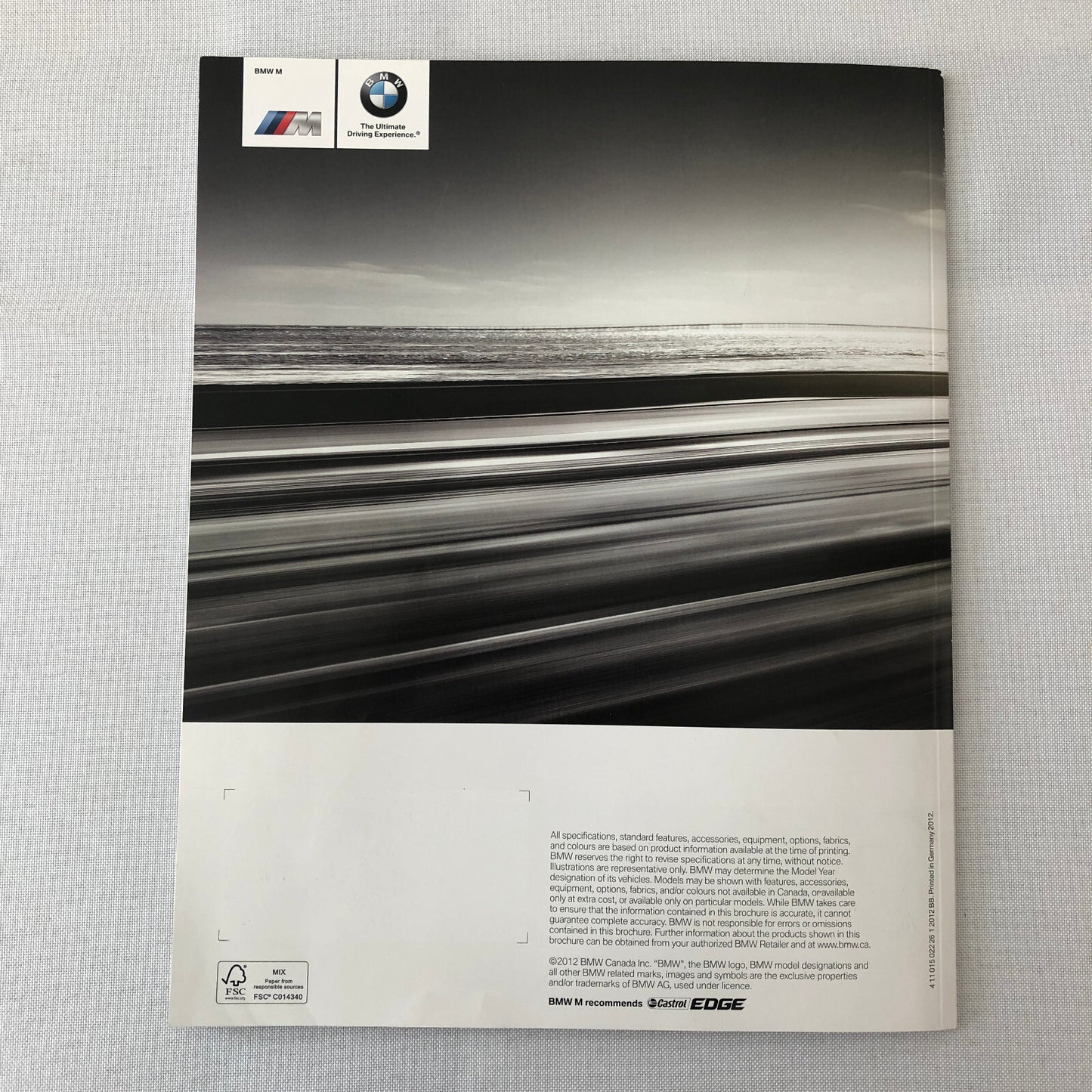 BMW M6 Coupe and Cabriolet Convertible Sales Brochure Catalog BMW M