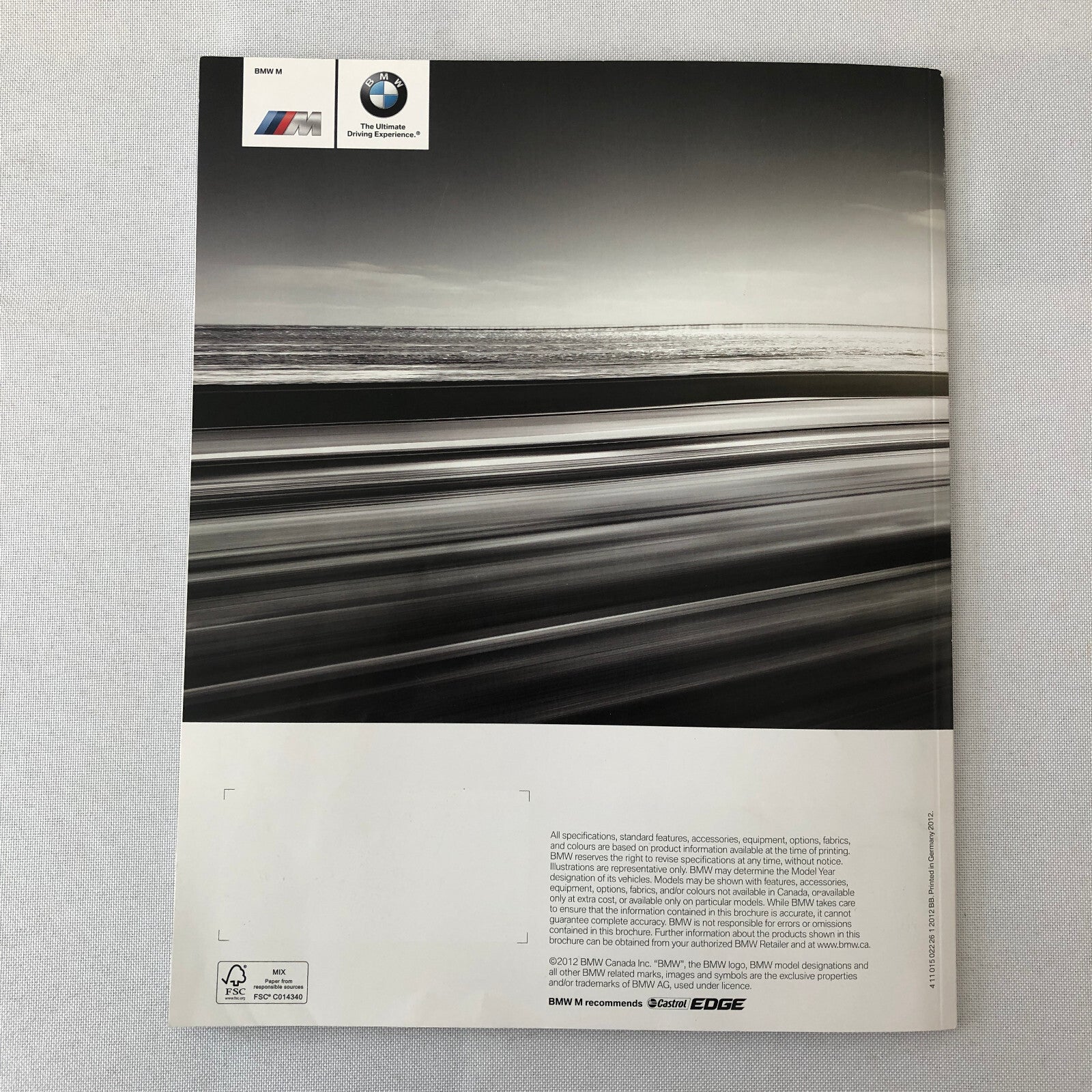 BMW M6 Coupe and Cabriolet Convertible Sales Brochure Catalog BMW M