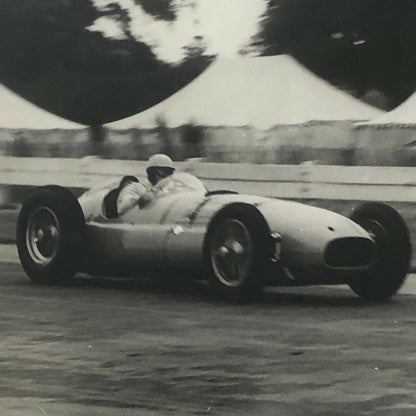 Vintage 1950 BRM Racing Car Press Photo Photograph Reg Parnell Goodwood 