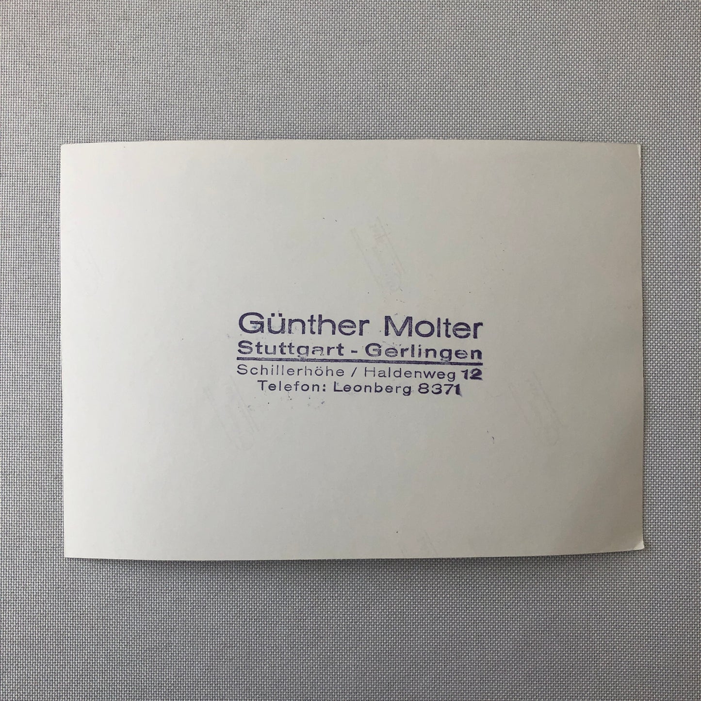 Vintage Grand Prix Racing Car Driver Photo Photograph Gunther Molter