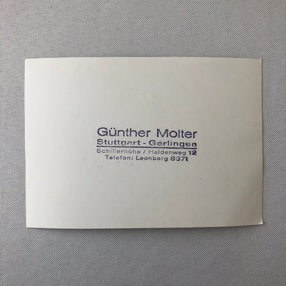 Vintage Grand Prix Racing Car Driver Photo Photograph Gunther Molter