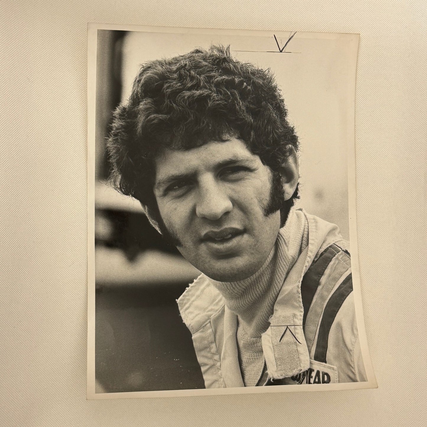 Vintage Jody Scheckter Photo Racing Driver Porsche Werkfoto Press Photograph