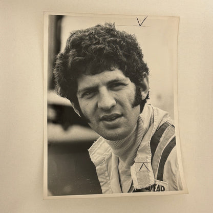 Vintage Jody Scheckter Photo Racing Driver Porsche Werkfoto Press Photograph