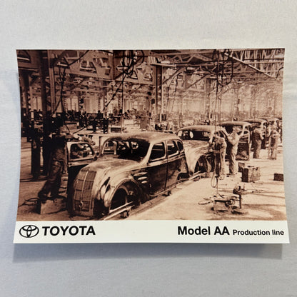 Toyota Model AA Vintage Car Factory Press Photo Photograph Print Assembly Line
