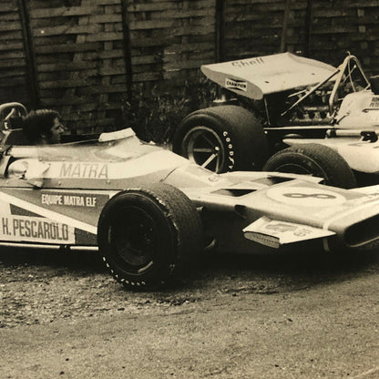 Vintage Racing Car Photo Photograph - Henri Pescarolo Matra Car 