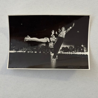 Circus Rollerskating Roller Skate Circus Act Photo Photograph Vintage Cartelly