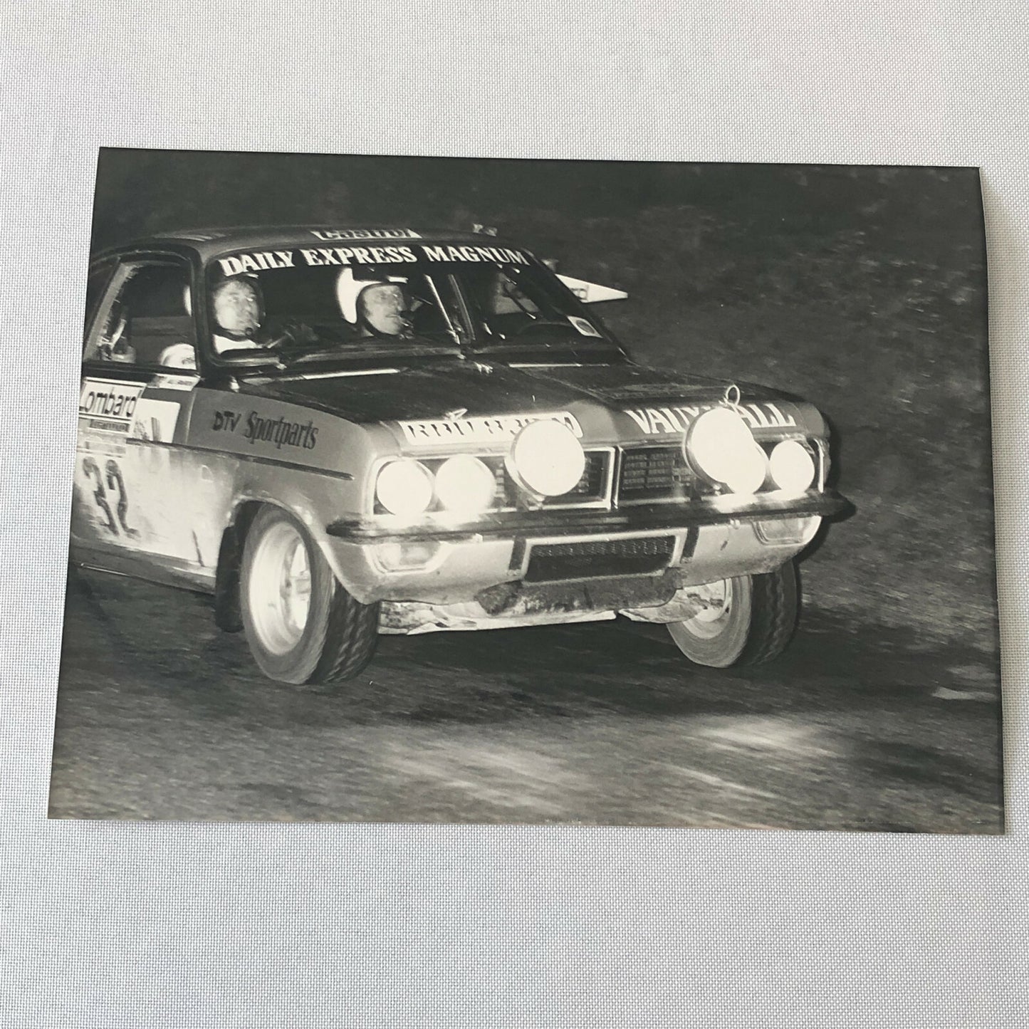 Vintage Rally Racing Photo Photograph 1974 Rallye RAC Vauxhall Car 