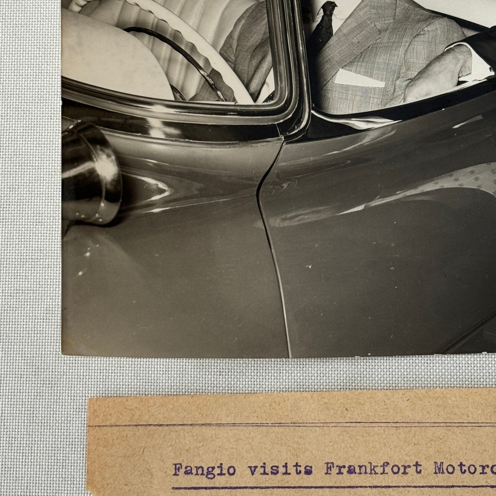Juan Manuel Fangio Mercedes 300 SL Roadster Italian Press Photo Photograph 1957