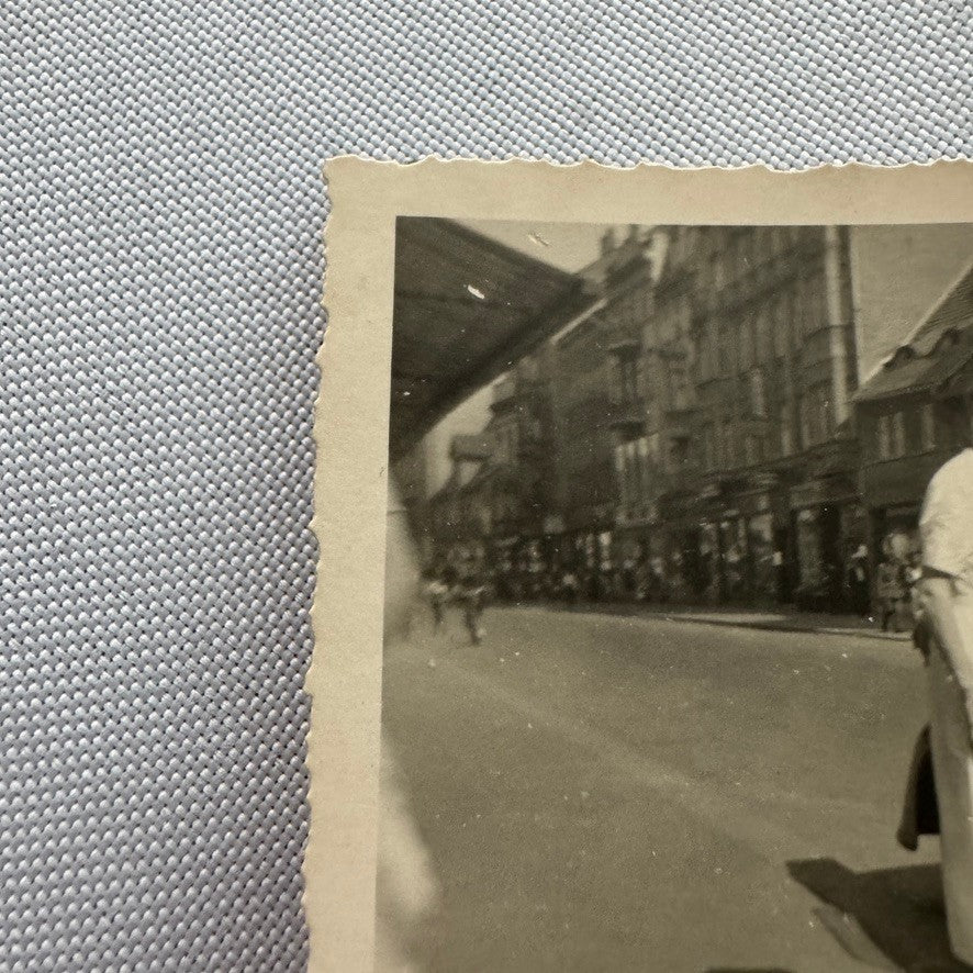 Vintage Snapshot Photo Photograph Lot Woman with Beautiful Car Automobile German