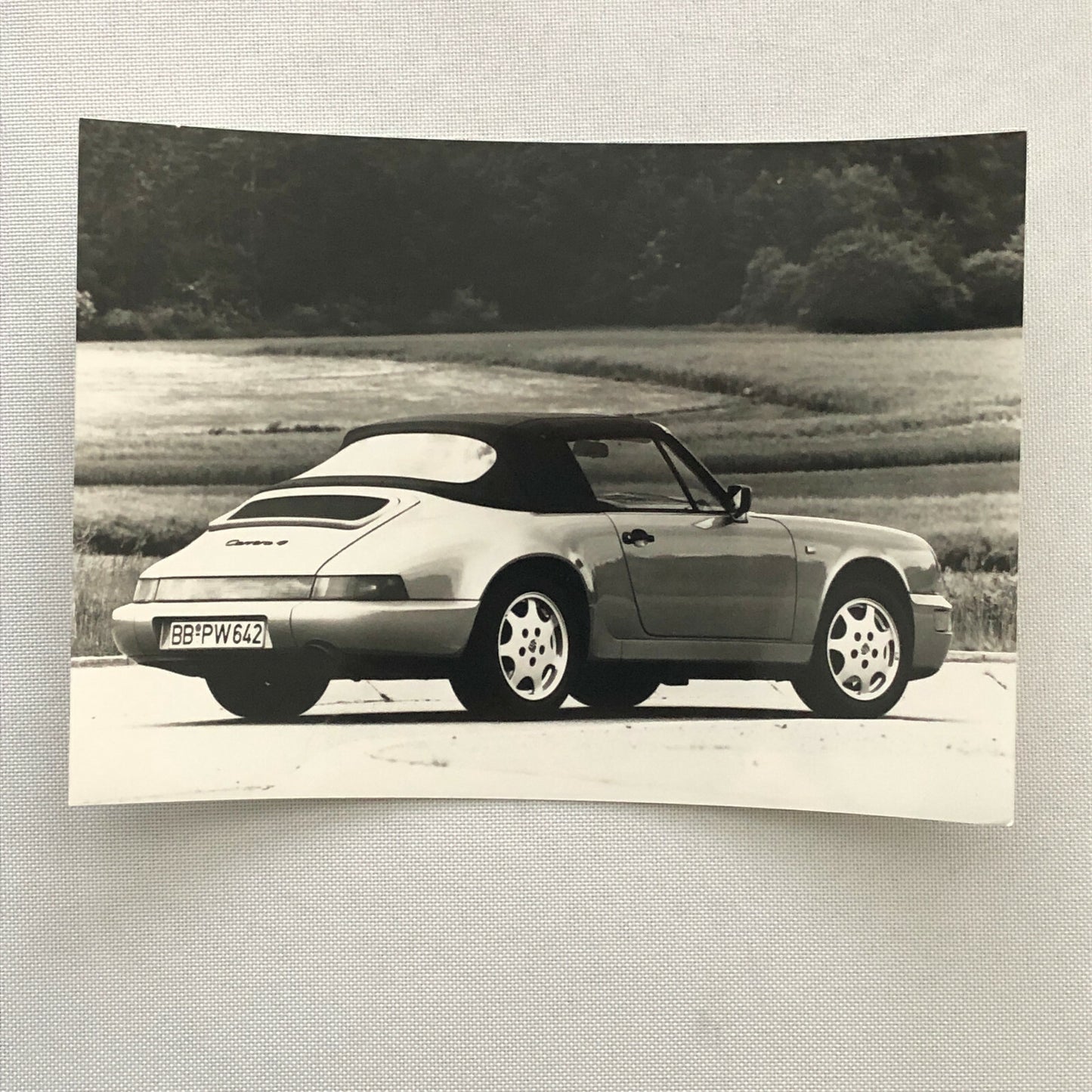 Porsche 911 Carrera 4 Cabriolet Factory Press Photo Photograph Print 