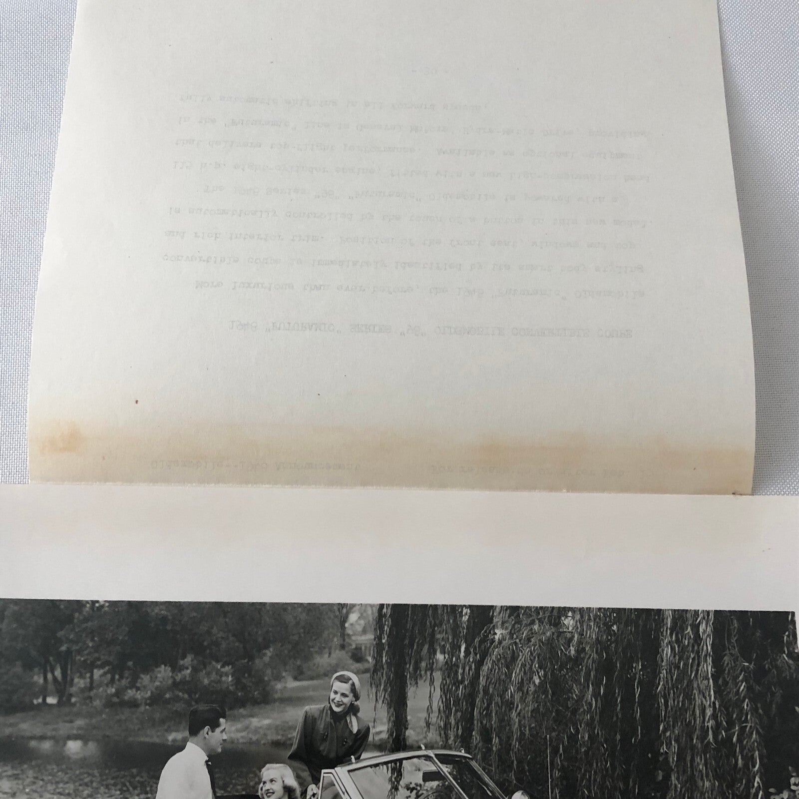 1948 Oldsmobile Series 98 Futuramic Convertible Factory Press Photo Photograph