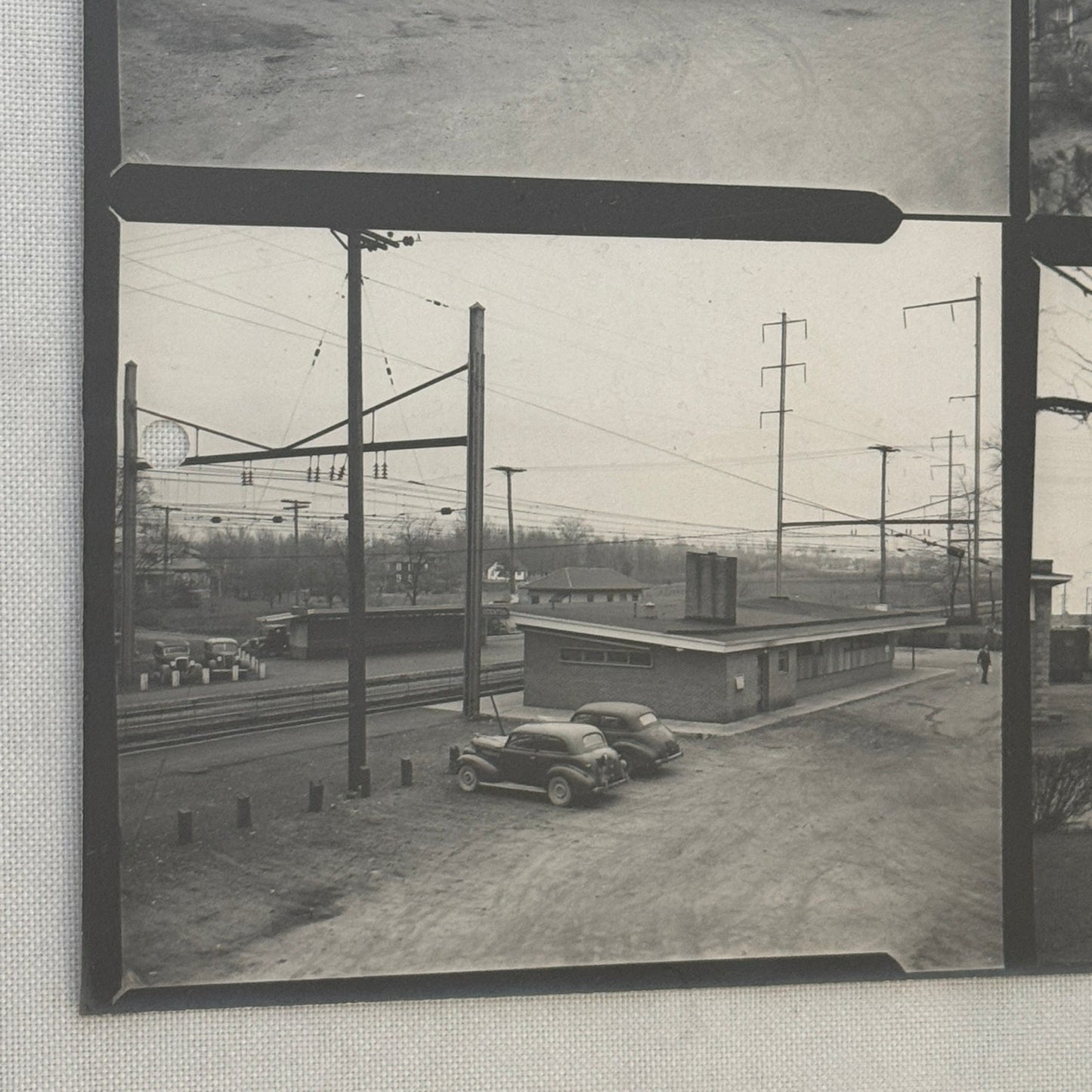Vintage Pennsylvania Railroad Photo Contact Sheet Photograph Al Paul Lefton PRR