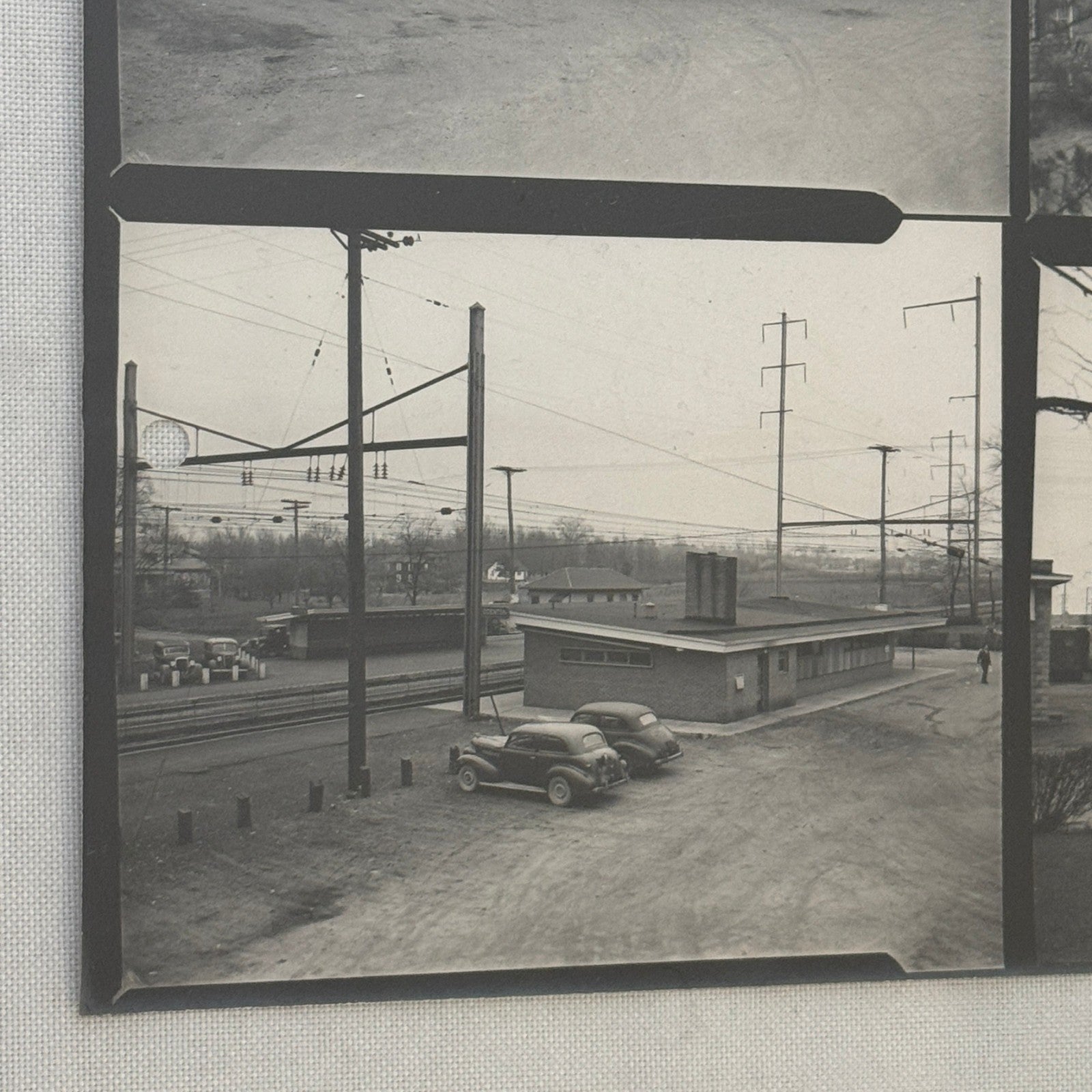 Vintage Pennsylvania Railroad Photo Contact Sheet Photograph Al Paul Lefton PRR