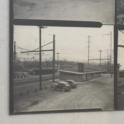 Vintage Pennsylvania Railroad Photo Contact Sheet Photograph Al Paul Lefton PRR