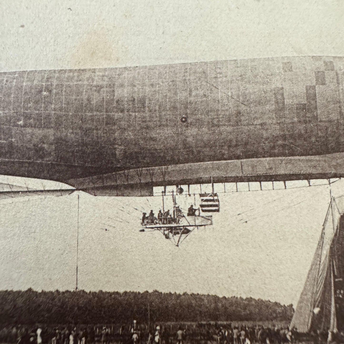 Vintage Zeppelin Airship Dirigible Postcard Post Card French Dirigeable Liberte