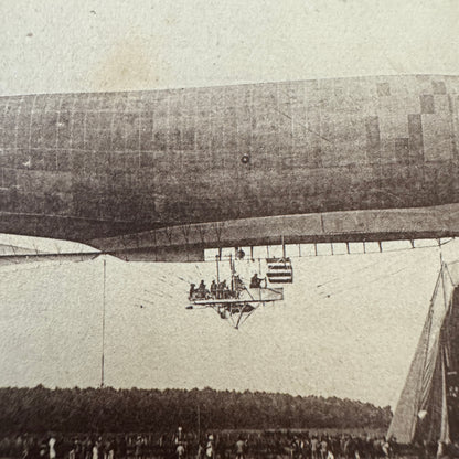 Vintage Zeppelin Airship Dirigible Postcard Post Card French Dirigeable Liberte