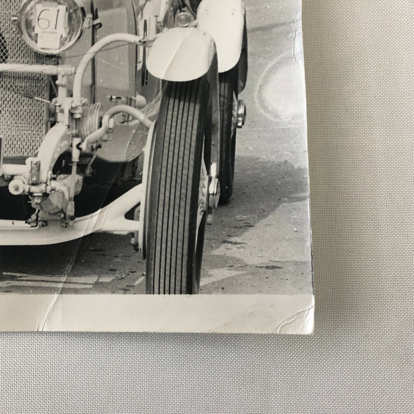 Vintage Mercedes Benz Racing Car Photo Photograph - Modern Era Print