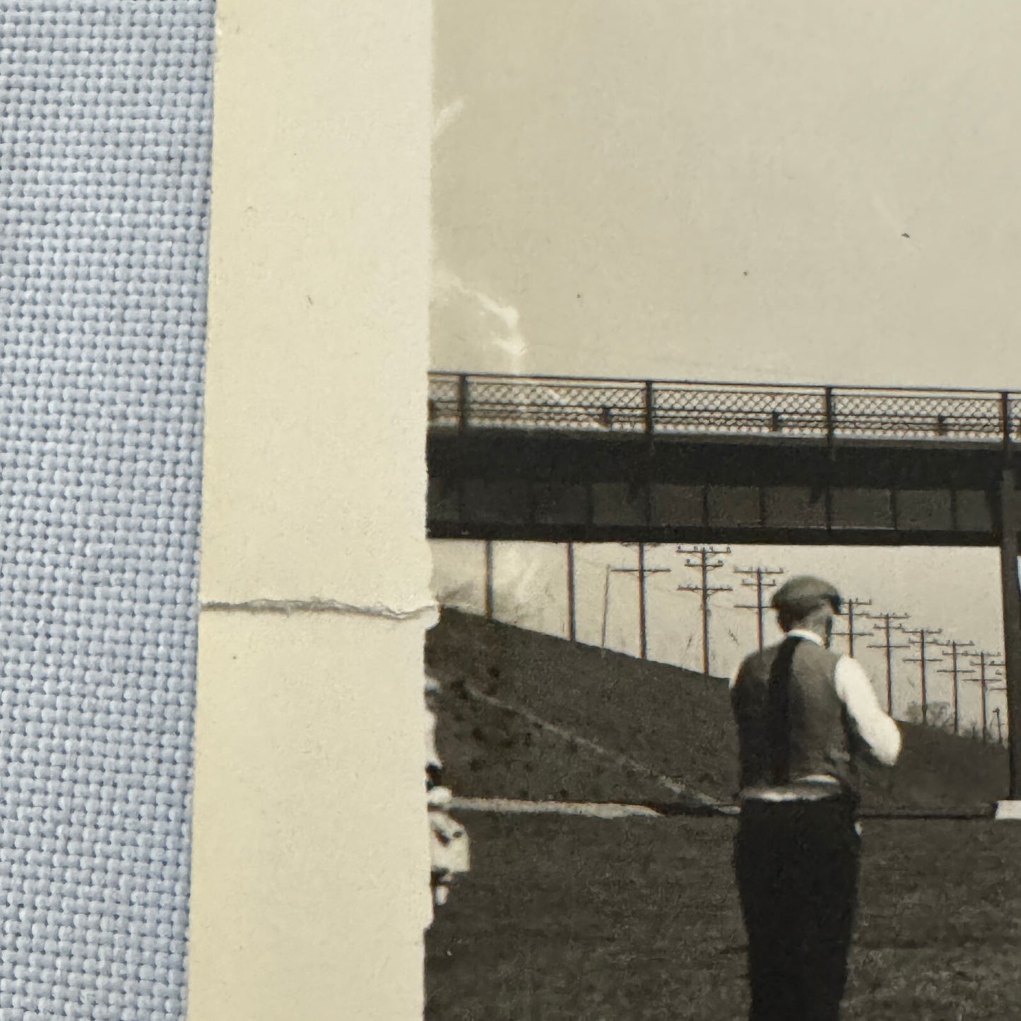 Vintage Welland Canal Ontario Canada Bridge Ship Boat Vessel 1930