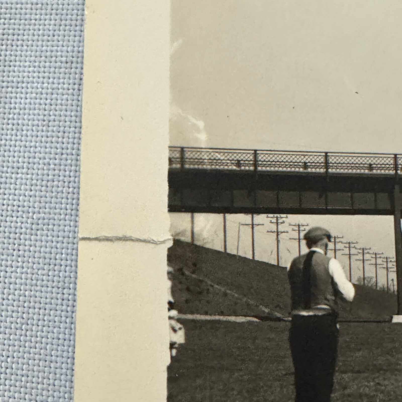 Vintage Welland Canal Ontario Canada Bridge Ship Boat Vessel 1930