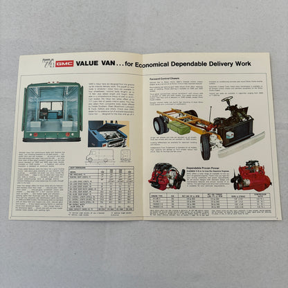 GMC Value Van Truck Sales Brochure Catalog P-3500 P-2500 P-1500 Motor Home