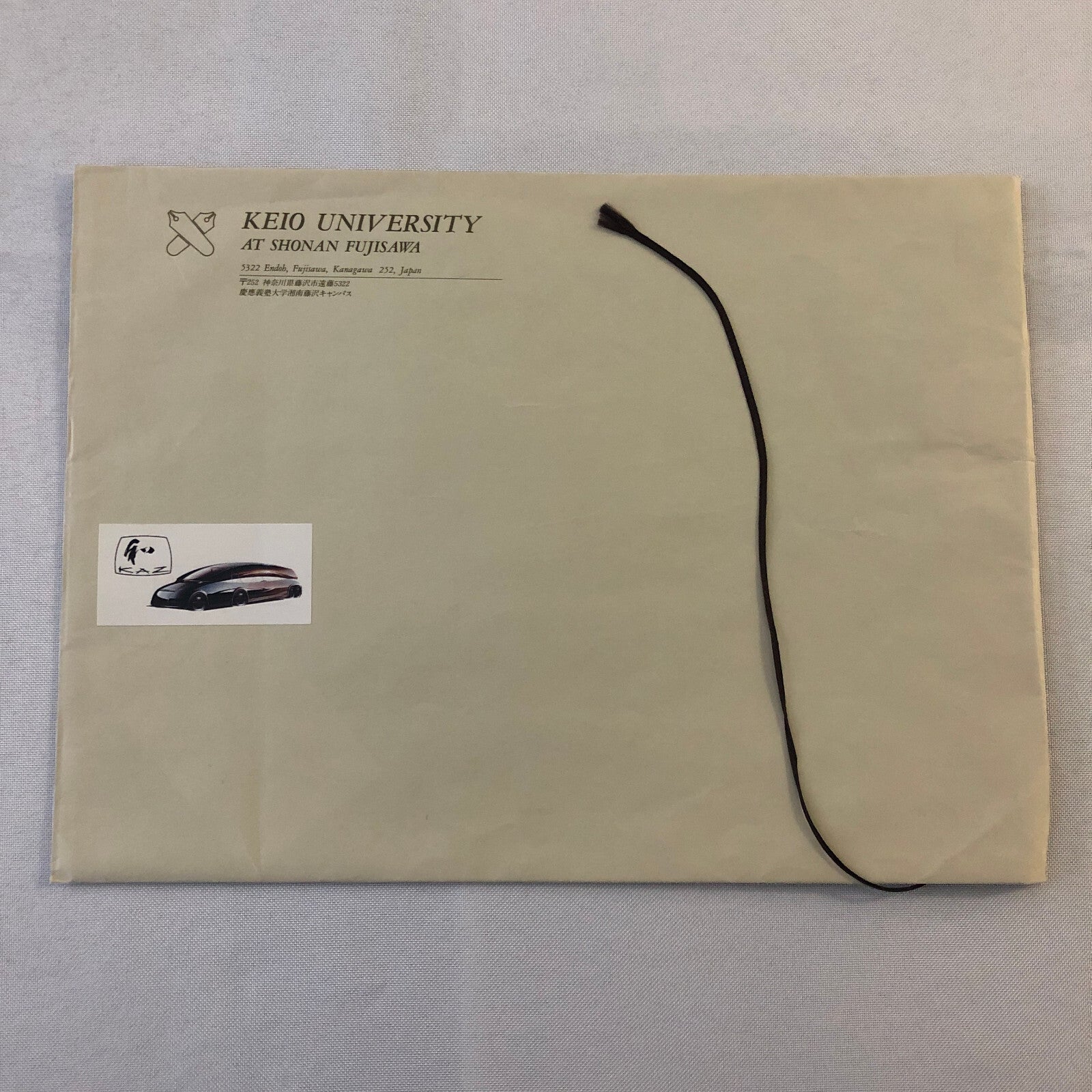 KEIO University Japan Electric Concept Car KAZ Press Kit Photo 35mm slides +