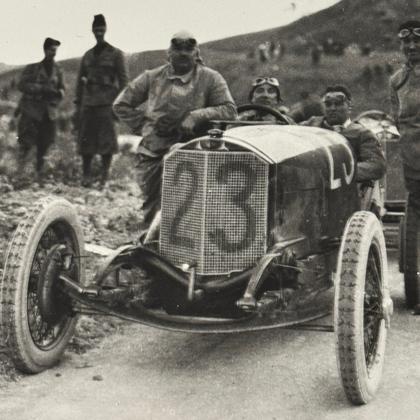 Vintage Benz Racing Photo Photograph Print Porsche Werkfoto Stamp Modern Print