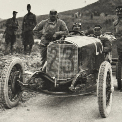 Vintage Benz Racing Photo Photograph Print Porsche Werkfoto Stamp Modern Print