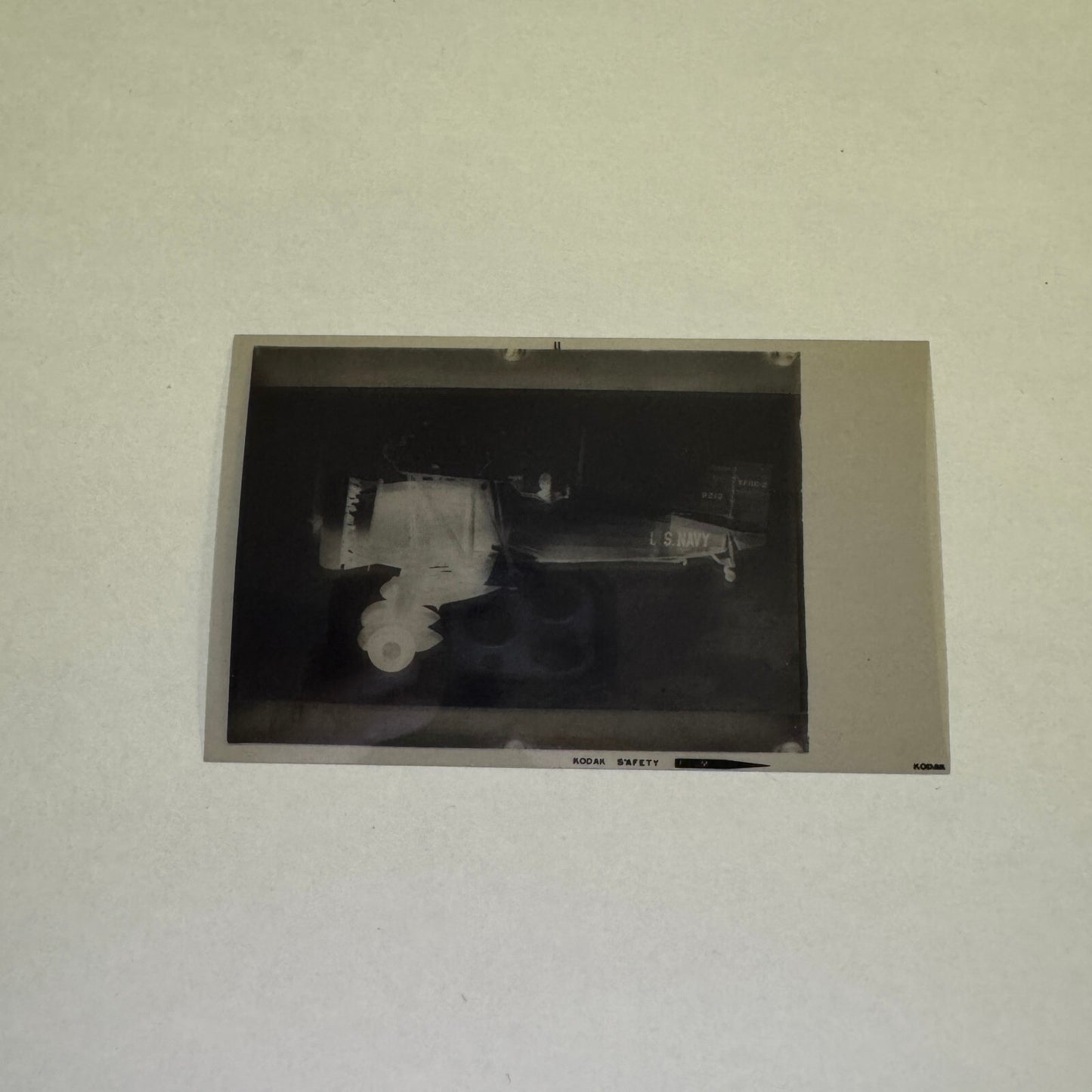 Vintage Photo Negative Curtiss XF11C-2 Airplane Plane Curtiss XF11C 2 XF11C2