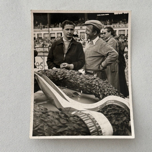 Vintage Racing Photograph Unidentified Drivers Race Photo Dr Seifert Germany