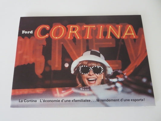 1960s Ford Cortina Brochure Vintage Sales Catalog French Canadian Advertising