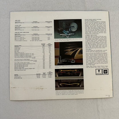 1974 Pontiac Safari Station Wagon Sales Brochure Catalog Grand Catalina LeMans