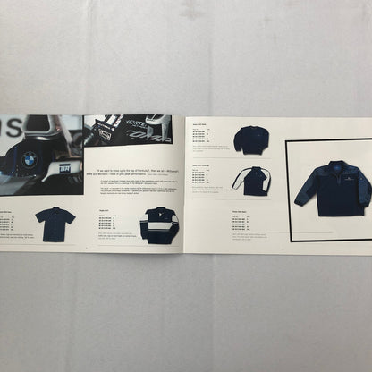 2001 BMW Williams F1 Team Collection Clothing and Lifestyle Accessories Brochure