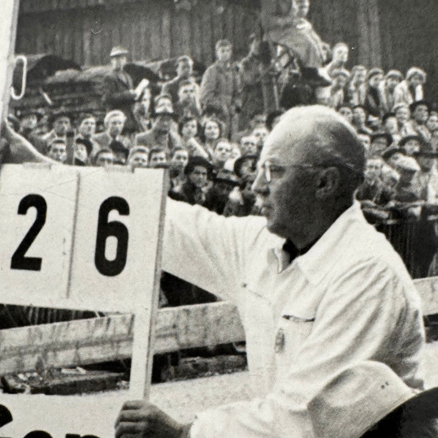 Vintage Car Racing Motorsport Photo Photograph Print Unidentified Officials