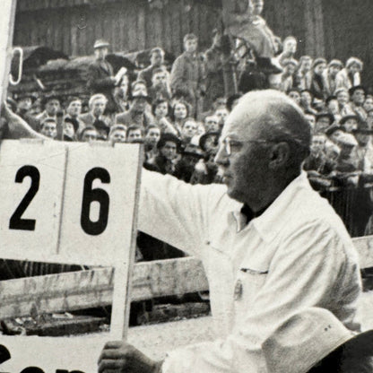 Vintage Car Racing Motorsport Photo Photograph Print Unidentified Officials