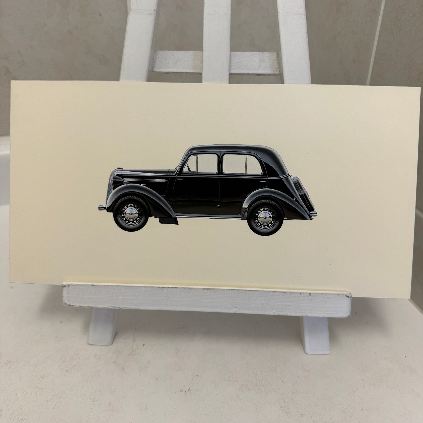 1939 Vauxhall 10 Car Automobile Illustration Art Drawing Hand Drawn Robert Preis