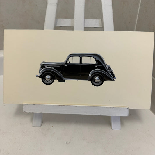 1939 Vauxhall 10 Car Automobile Illustration Art Drawing Hand Drawn Robert Preis