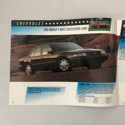 1990 General Motors GM Sales Brochure Catalog Pontiac Chevrolet GMC Cadillac +