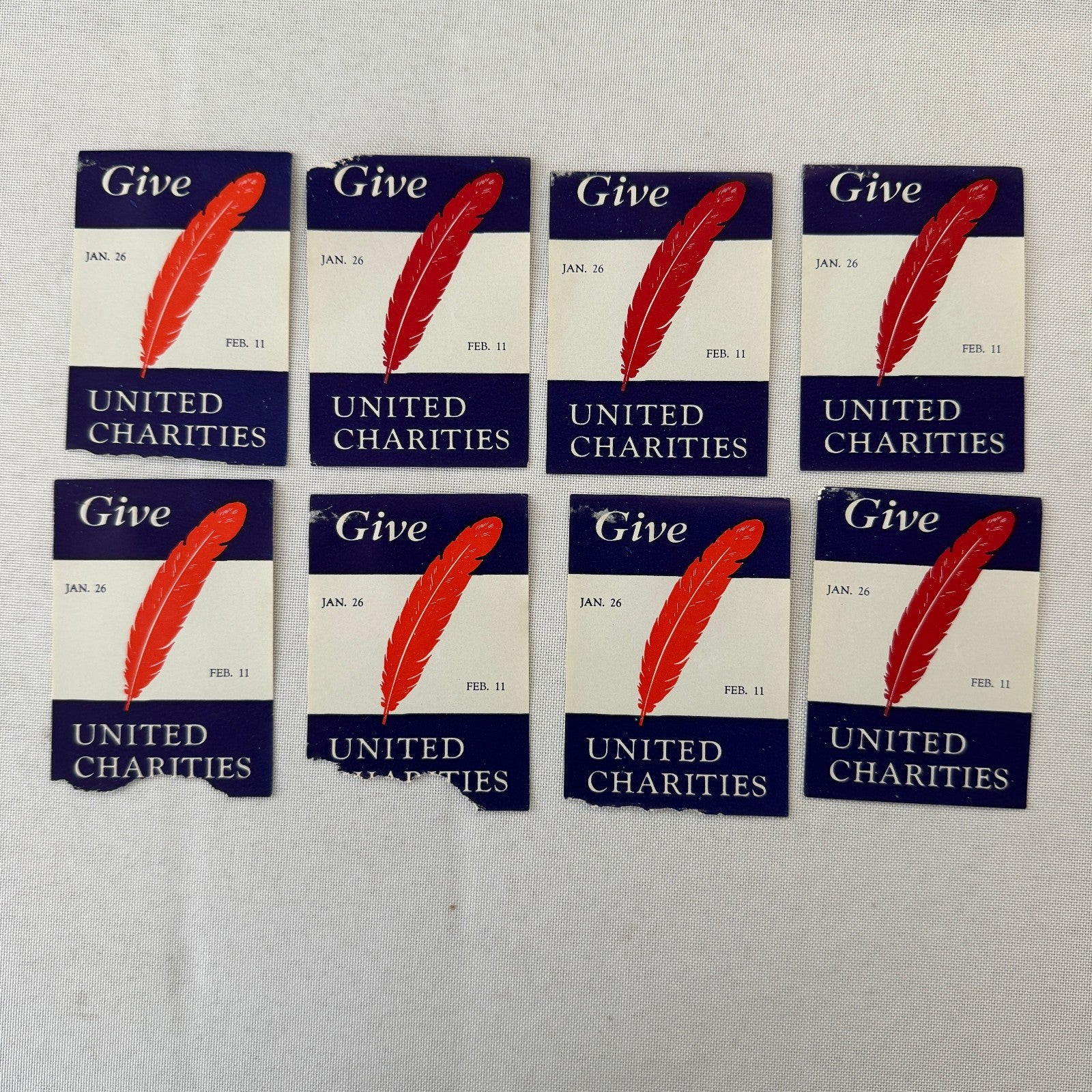 Give United Charities Charity Vintage Label Lot 40x 1941
