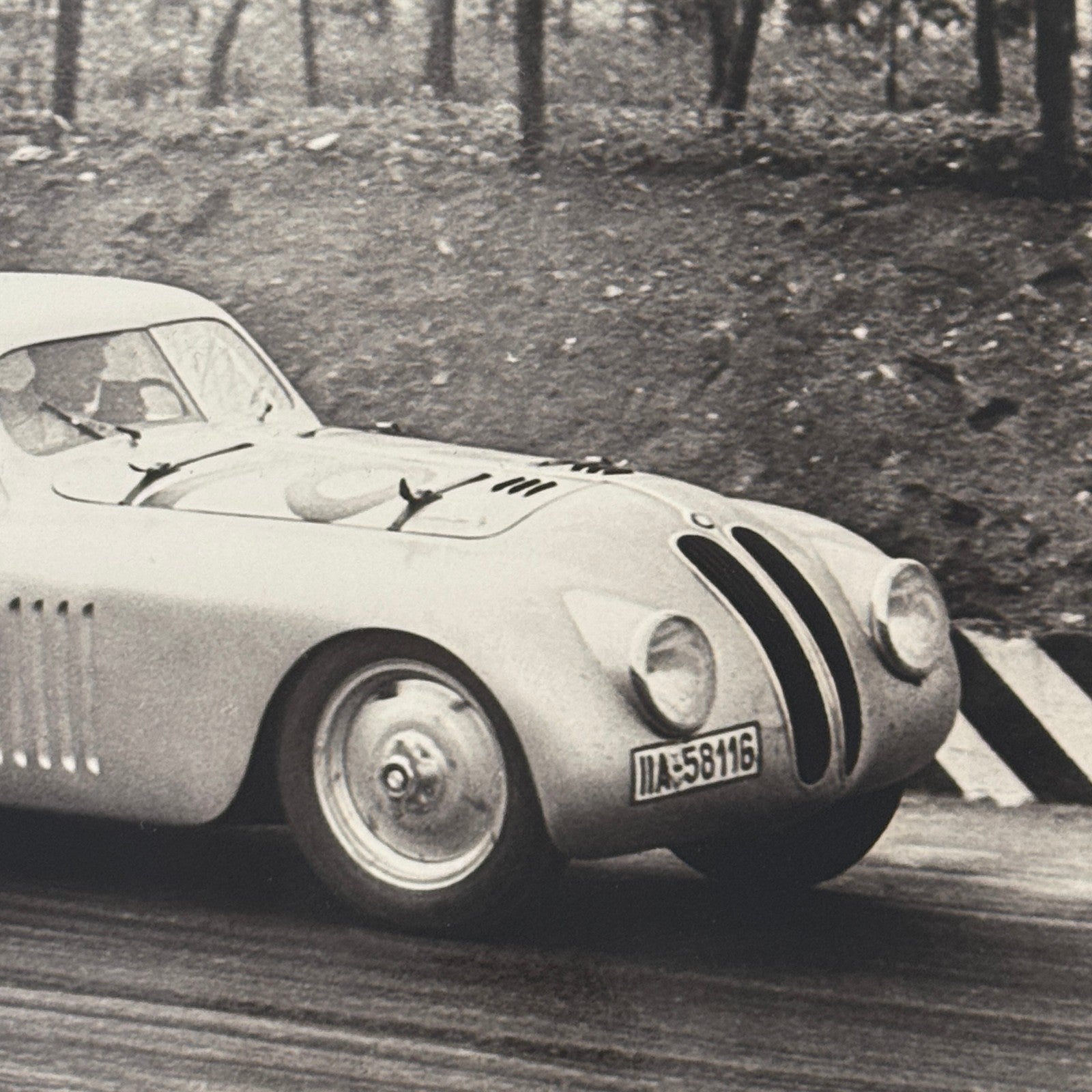 1940 BMW 328 Racing Car Factory Press Photo Photograph Modern Print