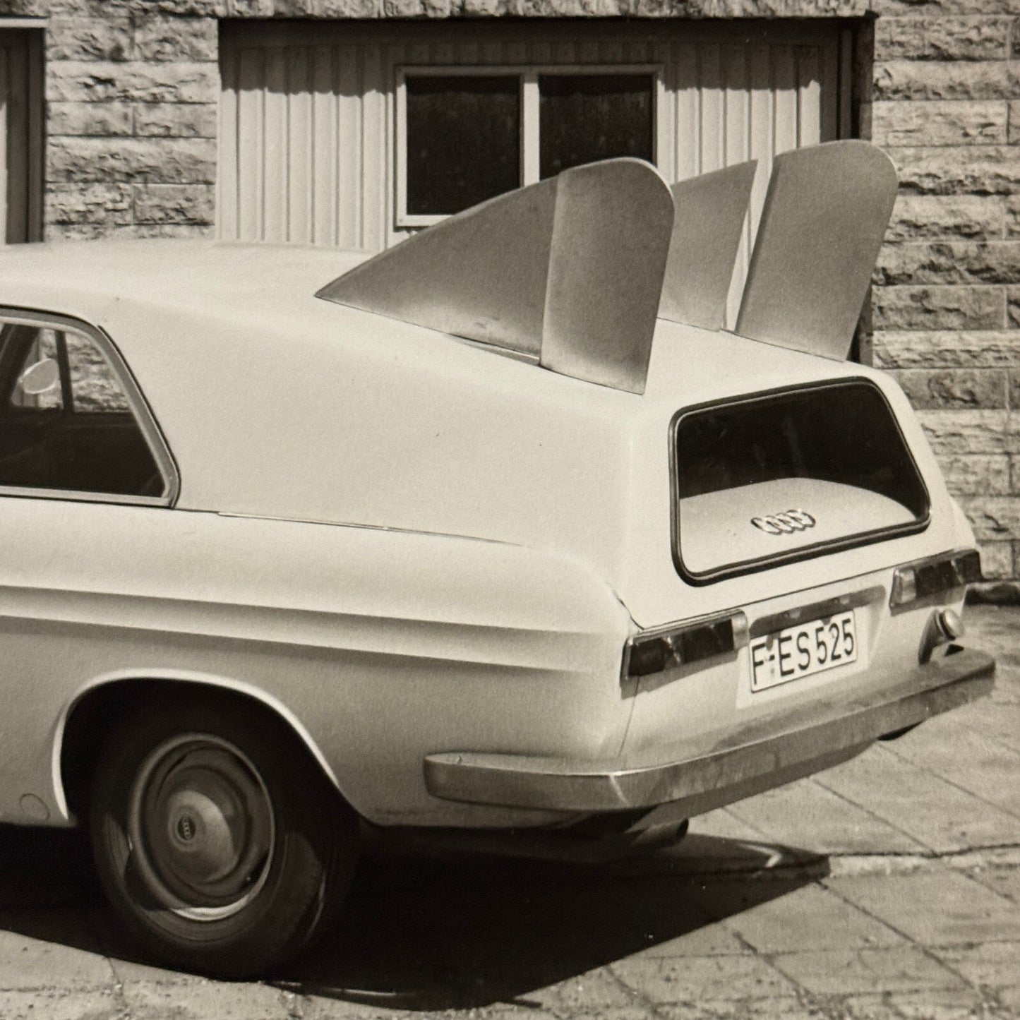 Vintage Audi Aerodynamic Concept Car Photo Photograph Print Lot 2x