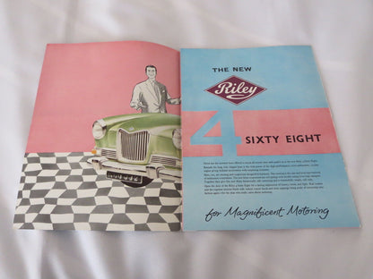 1959 1960 Riley 4 / Sixty Eight Sales Brochure Catalog Advertising 4/Sixty Eight