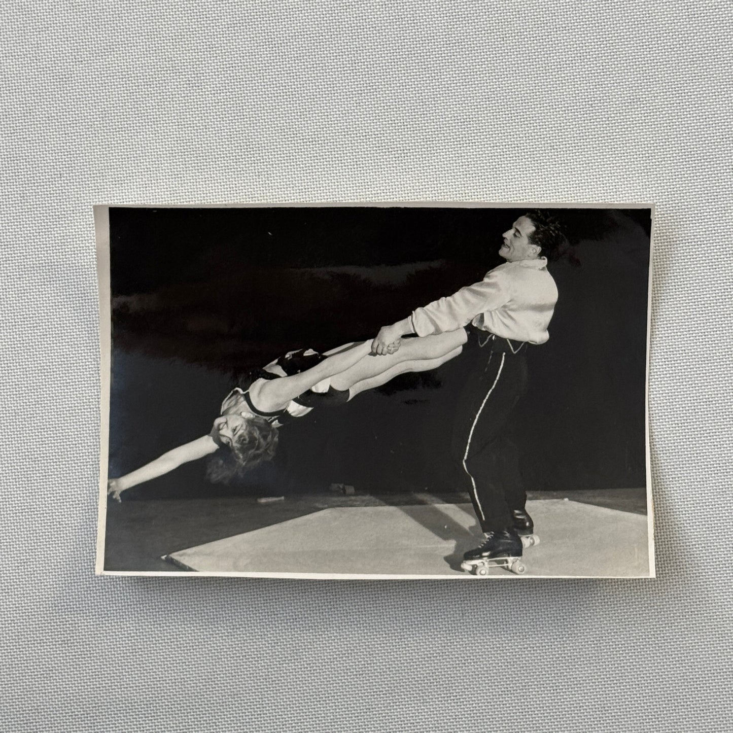 Circus Rollerskating Roller Skate Circus Act Photo Photograph Vintage