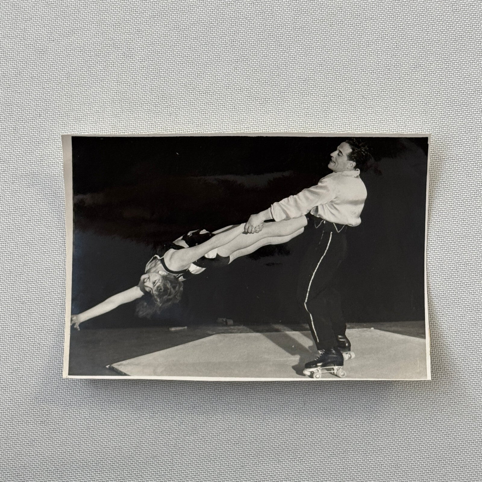 Circus Rollerskating Roller Skate Circus Act Photo Photograph Vintage