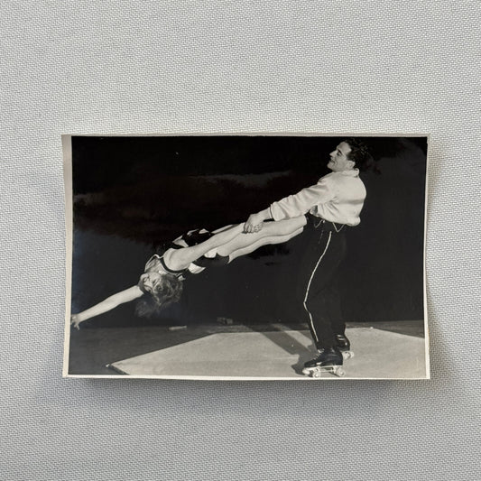 Circus Rollerskating Roller Skate Circus Act Photo Photograph Vintage