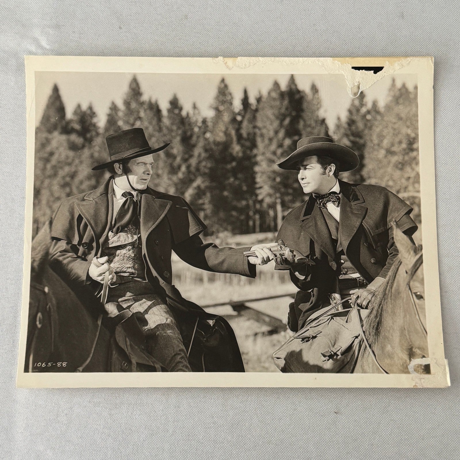 Vintage Movie Still Press Photo Photograph Western Movie Unidentified Actors