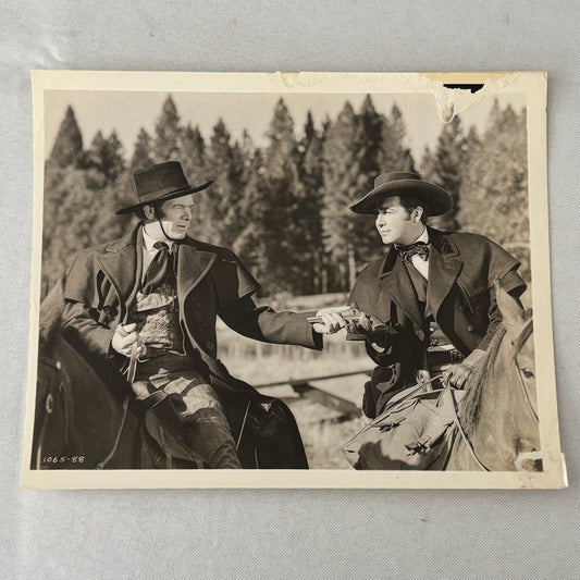 Vintage Movie Still Press Photo Photograph Western Movie Unidentified Actors