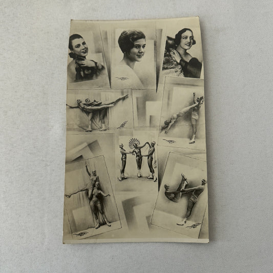 Vintage Circus Ice Skating Dancer Photo Photograph Print Skater Ice Dance