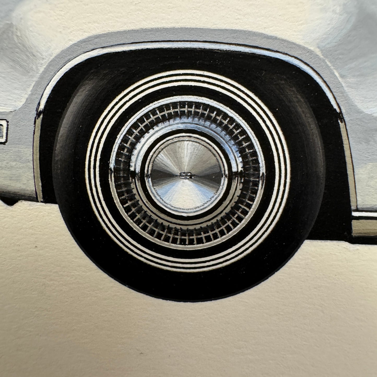 1970 Oldsmobile Toronado Car Illustration Art Drawing Hand Drawn Robert Preis