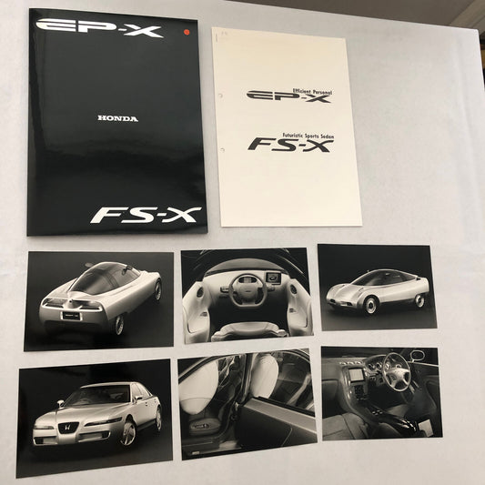 Honda EP-X and FS-X Concept Car Prototype Press Kit GERMAN Text 1992 Photos